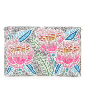 New Arrival Designer Handmade Women's Luxury Trendy Beaded Wedding Party Clutch Bag Glamor Embroidered Mini Handbag-Wholesale