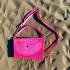 Womens Rose Red Purse PVC Plastic Transparent Handbags Shopping Tote See Through Bag
