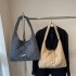 Fashion Diamond Pattern Bag Autumn and Winter Shoulder Bag Retro Women's Underarm Bag