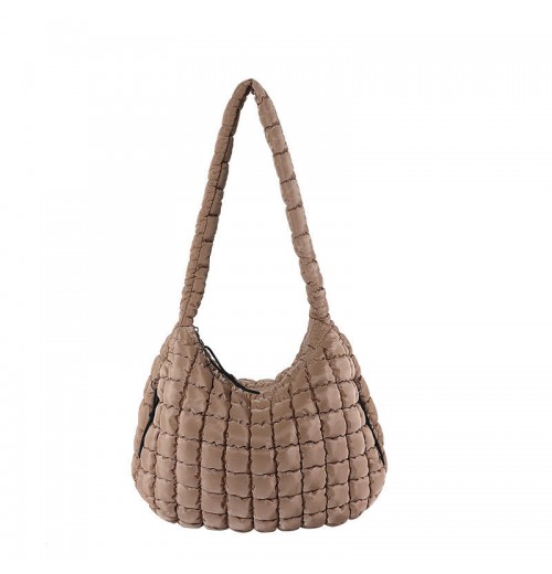 Wholesale Fashionable Daily Use Large Puffy Crossbody Bag Lightweight Quilted Nylon Cotton Single Women's National Shoulder Bag