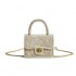 Korean Fashion Women's Mini Canvas Chain Shoulder Bag Crossbody Bags For Women Girls