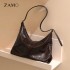 OEM/ODM wholesaleHigh-end Women Large capacity Vintage Genuine leather Underarm Armpit Tote Shoulder bag for Ladies