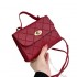 Rhombus Pattern Square Ladies Mini Purses And Hand Bags Women Retro Elegant Small Shoulder Bags