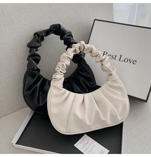 I-0168 Pleated Handlebags For Women PU Cloud Bags Leisure Armpit Bag Shopping Shoulder Bags Dumpling Handbag I-0168 Pleated Handlebags For Women PU Cloud Bags Leisure Armpit Bag Shopping Shoulder Bags Dumpling Handbag