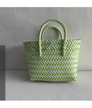 Vintage Luxury Casual Tote Handbag for Women Handmade Straw Beach Camping Bag Handwoven Basket Style Handbag