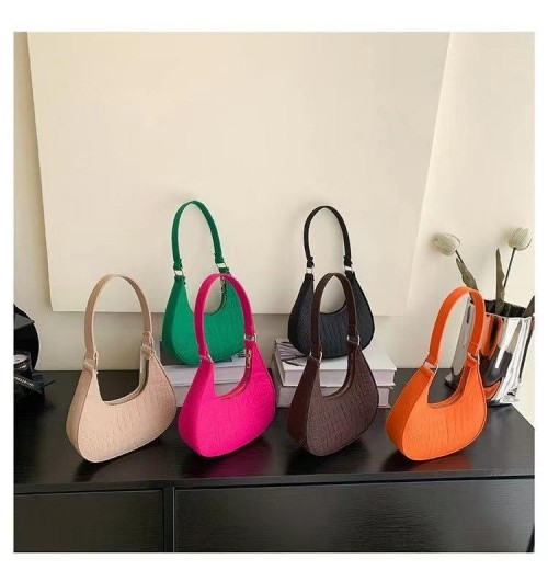 Solid Color Women Fashion Handbags Soft Felt Luxury Stylish Underarm Casual Bags Designer Purse and Handbags