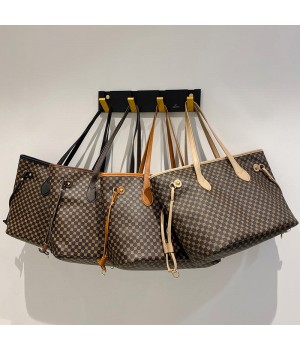 Factory Wholesale PU Leather Ladies Tote Bag High Quality Large Capacity Shoulder Handbags For Women