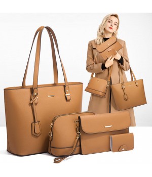 Top Seller USA best selling Luxury PU Leather Tote 4 pcs Bags Set Purse and Handbags Women Ladies Hand Bags