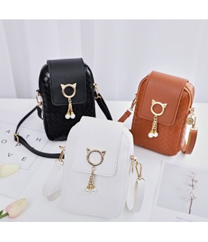 New Fashion Women's Bag for Foreign Trade Korean Edition Solid Color Mobile Phone Bag Women's Shoulder Bag