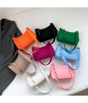 Cheap Price Single Shoulder Bag Fashion Ladies Felt Small Handbag Women's New Chain Square Bag
