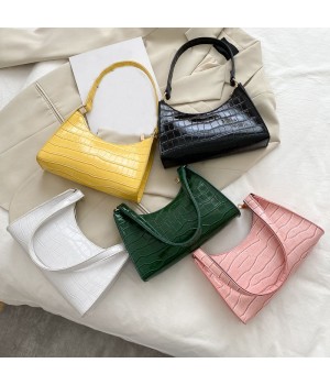 2024 New Style Ladies Shoulder Bag Luxury solid color PU Leather Fashion Handbag for women