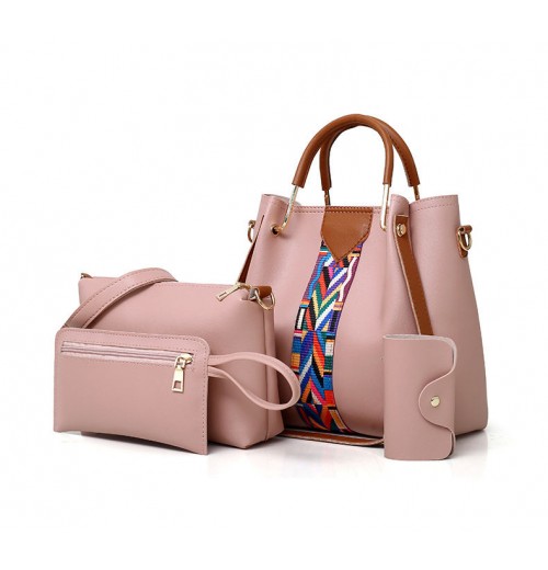 Women's Bag 2025 Fashion 4 piece Set Mother Bag Girls Shoulder Crossbody Bag Water Bucket handbags for outdoor Women's Bag 2025 Fashion 4 piece Set Mother Bag Girls Shoulder Crossbody Bag Water Bucket handbags for outdoor