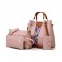 Women's Bag 2025 Fashion 4 piece Set Mother Bag Girls Shoulder Crossbody Bag Water Bucket handbags for outdoor
