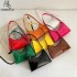 Women's Shoulder Bag PU Leather Handbags Female Fashion Clutch Purse Vintage Patent Leather French Underarm Bags