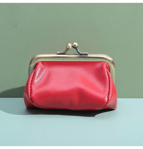 Wholesale Vintage Genuine leather Pouch Kiss-lock Change Purse Wallets Cute Kiss clasp Coin Purses Wholesale Vintage Genuine leather Pouch Kiss-lock Change Purse Wallets Cute Kiss clasp Coin Purses