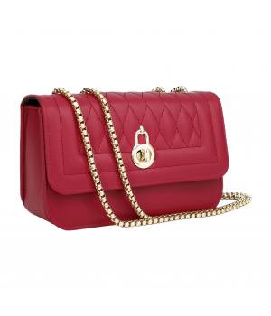 Quilted Women's Small Square Shoulder Bag with Chain Strap Fashionable Crossbody Wallet Design
