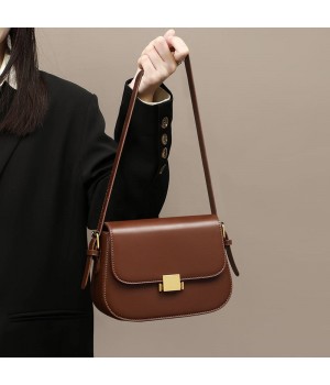 Women's Bag 2024 New Single Shoulder Genuine Leather bags for women