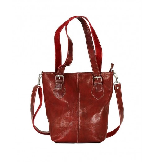 Moroccan soft Leather handbag New arrival dark red handbags with strap Women bags entirely handmade by our moroccan craftsman